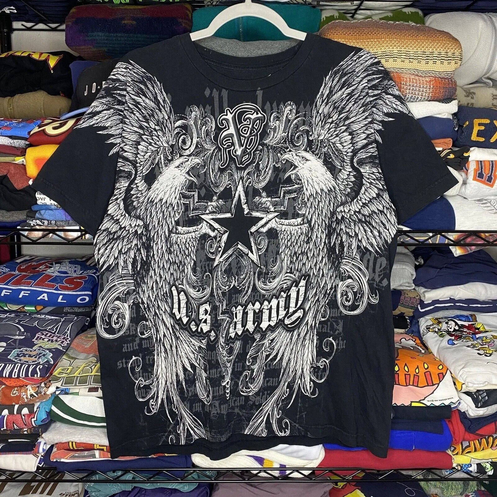 Maxct Harajuku Summer Casual Retro Hip Hop Grunge Skulls Cross Graphic T Shirt for Men Vintage Fashion Streetwear Short Sleeve Top