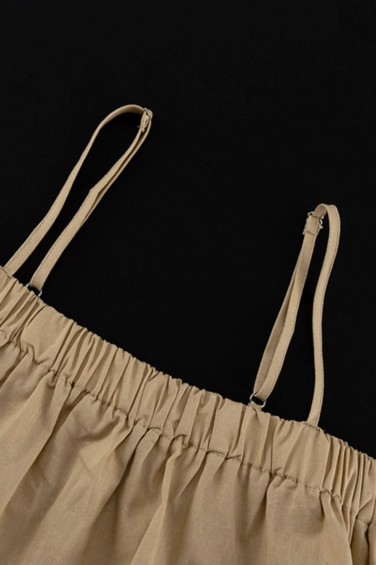 Maxct Khaki Cotton Cami Top Long Pants Suits
