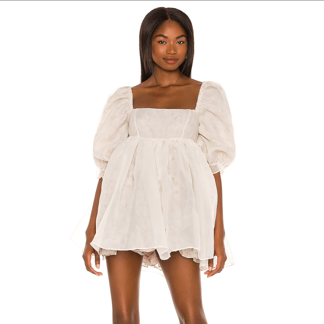 Ruby Chiffon Puffy Princess Mini Dress Maxct - Image 5