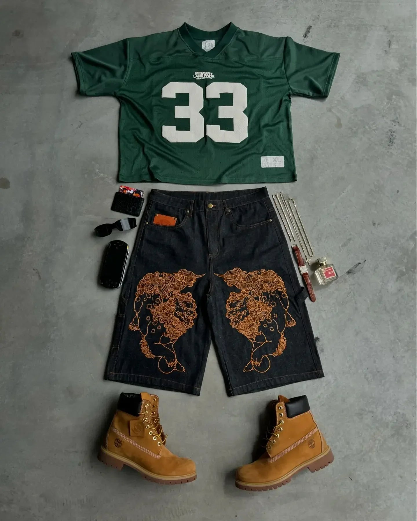 Maxct Summer Trendy Street Retro Hip-hop Jersey Football Clothes Couple Short-sleeved T-shirt Y2K Trend Splicing Number 33 Tops
