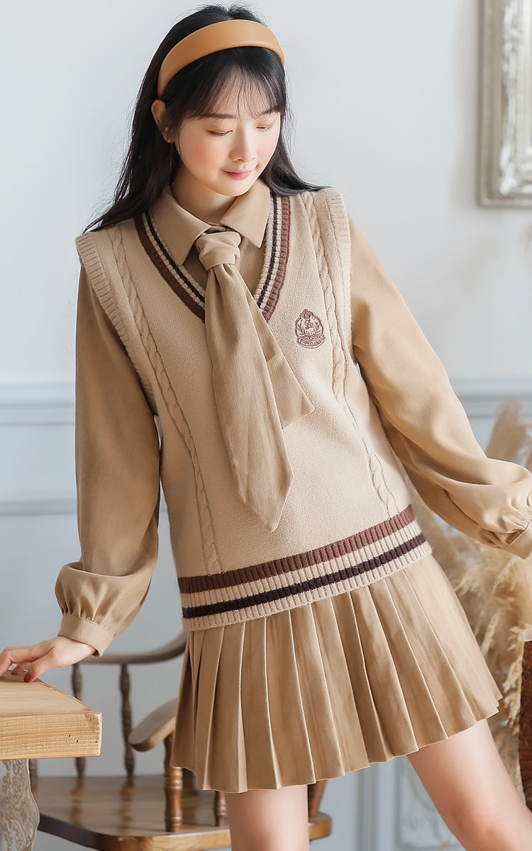 Prep School Vest & Dress Set Maxct