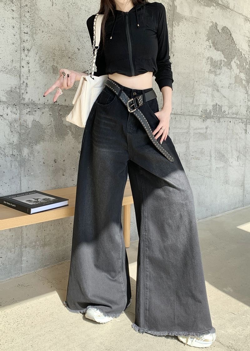 Fried Straight Wide-Leg Denim Pants: Hot Girl Baggy Jeans for Y2K Street Vintage Women - true deals club