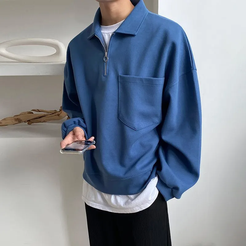 Maxct Kami No.7323 Half Zip-Up Collar Sweater