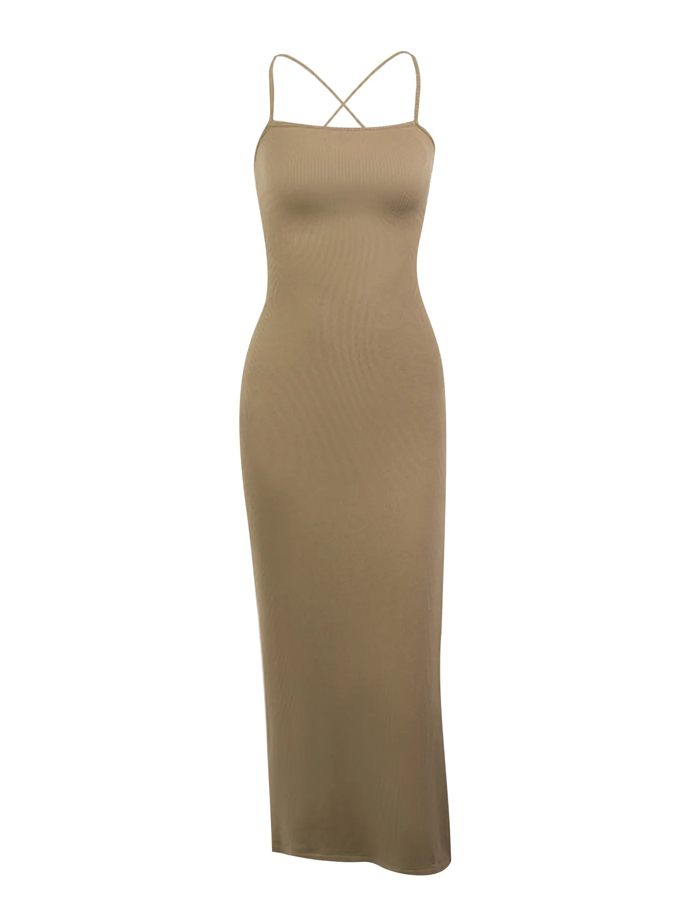 Maxct Knitted Suspender Sexy Split Dress Summer Women's Temperament Spicy Dress