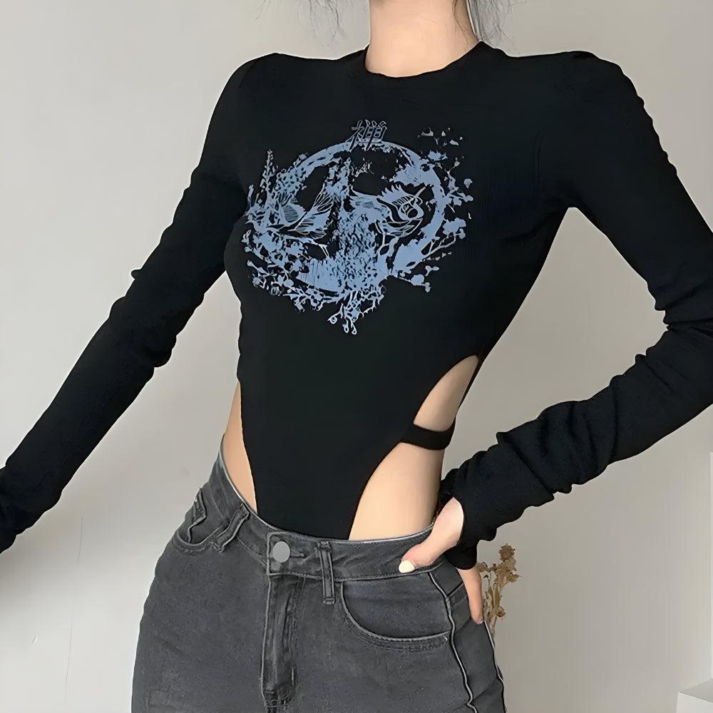 Maxct &Mythology Figure Printed Bodysuit