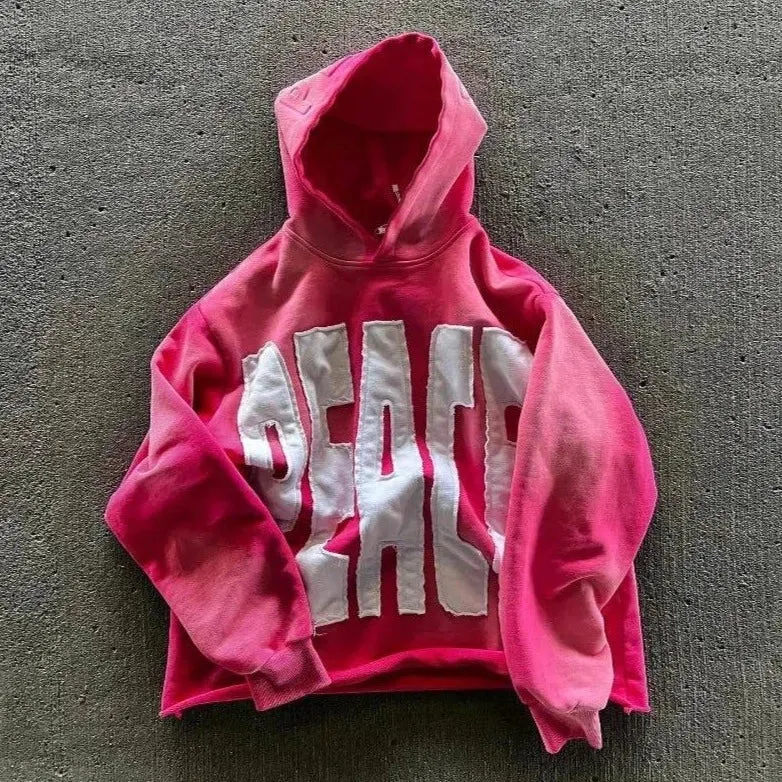 Peace Hoodie Unisex Loose Style Maxct
