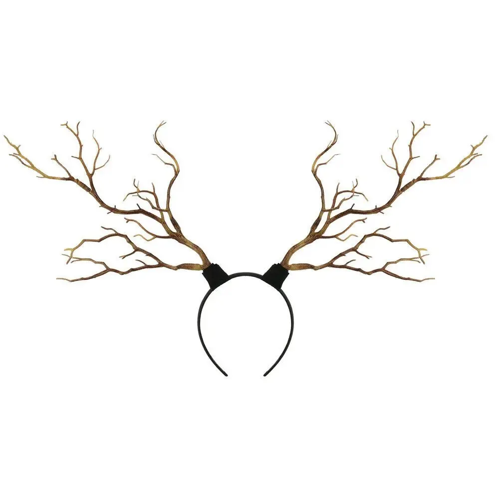 Maxct Fairy Long Antlers Tree Branches Horns Hat Hair Headband Cosplay Party Fancy Dress Xmas Best Gift