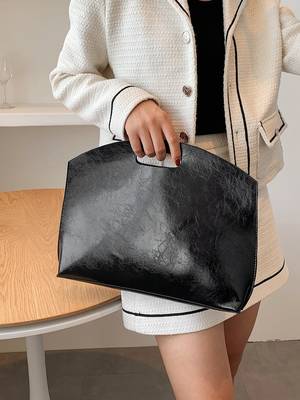 Felt Vintage Design Top Handle Bag - Women Tote Bags
