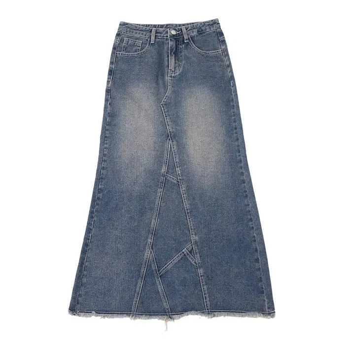 Teen Craft Denim Long Skirt Maxct