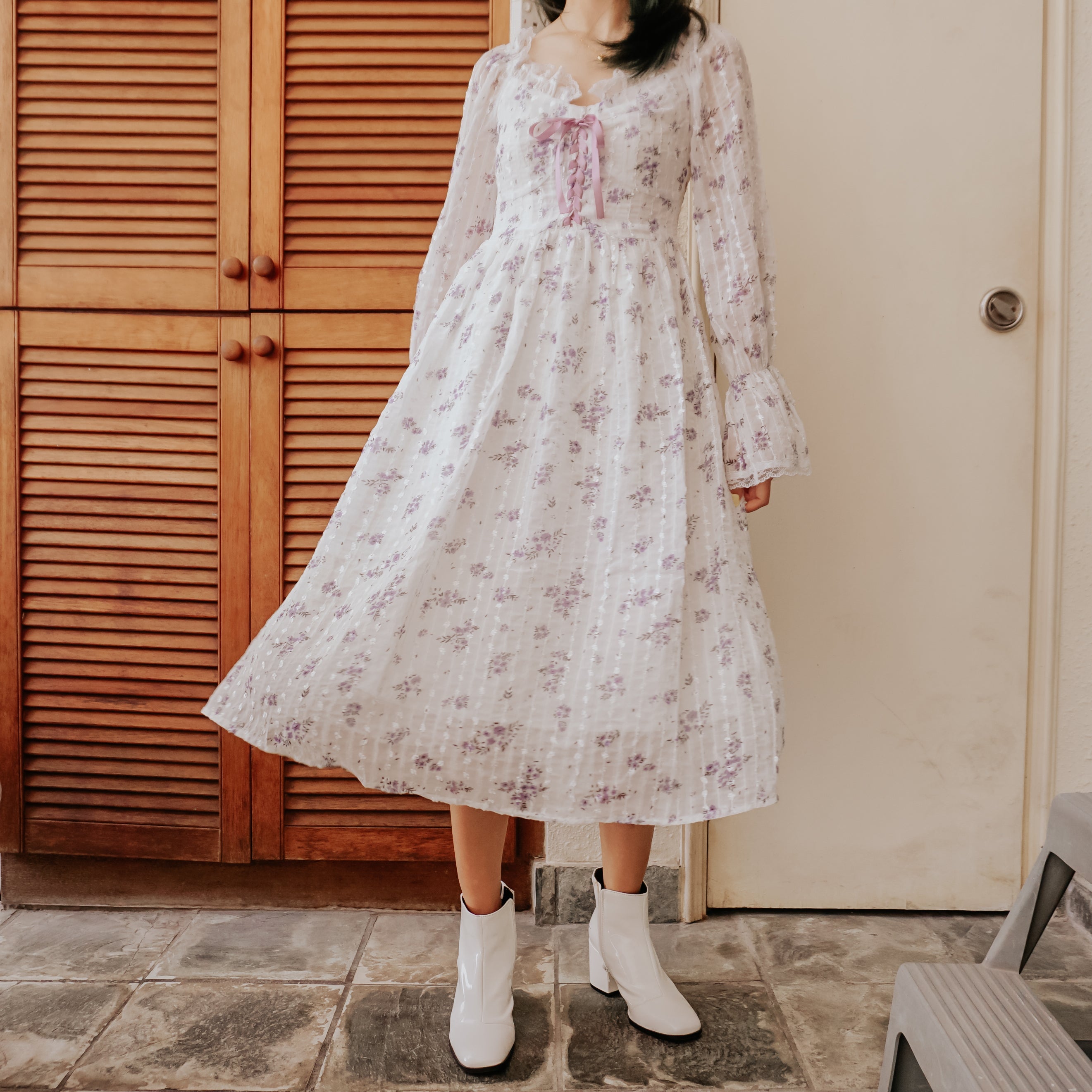 Lavender Fields Midi Dress Maxct