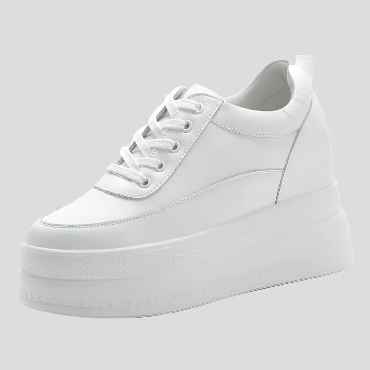 Women's 9cm Platform Wedges Closed Sneakers Maxct