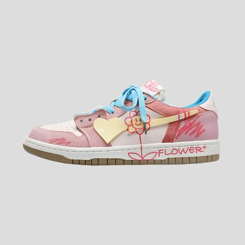 Low-top Graffiti Sneakers for Women Maxct
