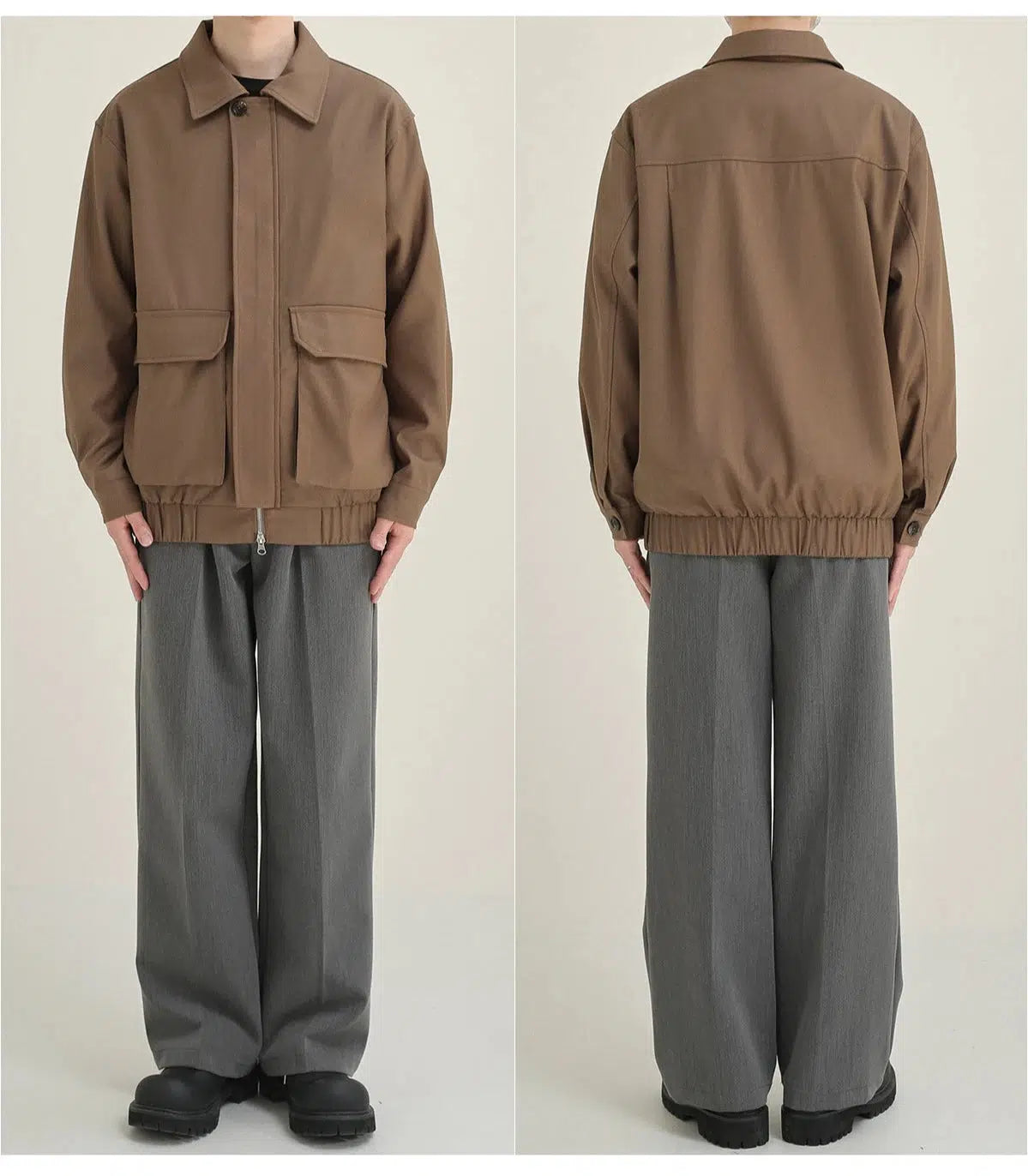 Maxct Anti-wrinkle Multi Pocket Lapel Jacket