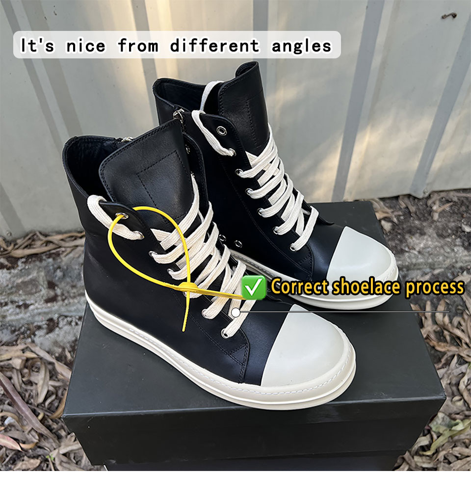 High Top Sneakers- Unisex Motorcycle Zip Boots
