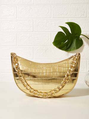 Bag For Love - Quilted Chain Baguette Bag - Women Maxct Bags