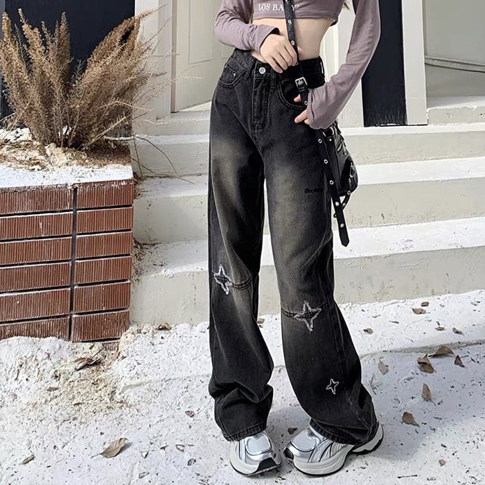 Knee Star Black Jeans Maxct
