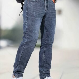 Maxct Men's Jeans Straight Regular Denim Jeans With Pockets, Men's Outfits