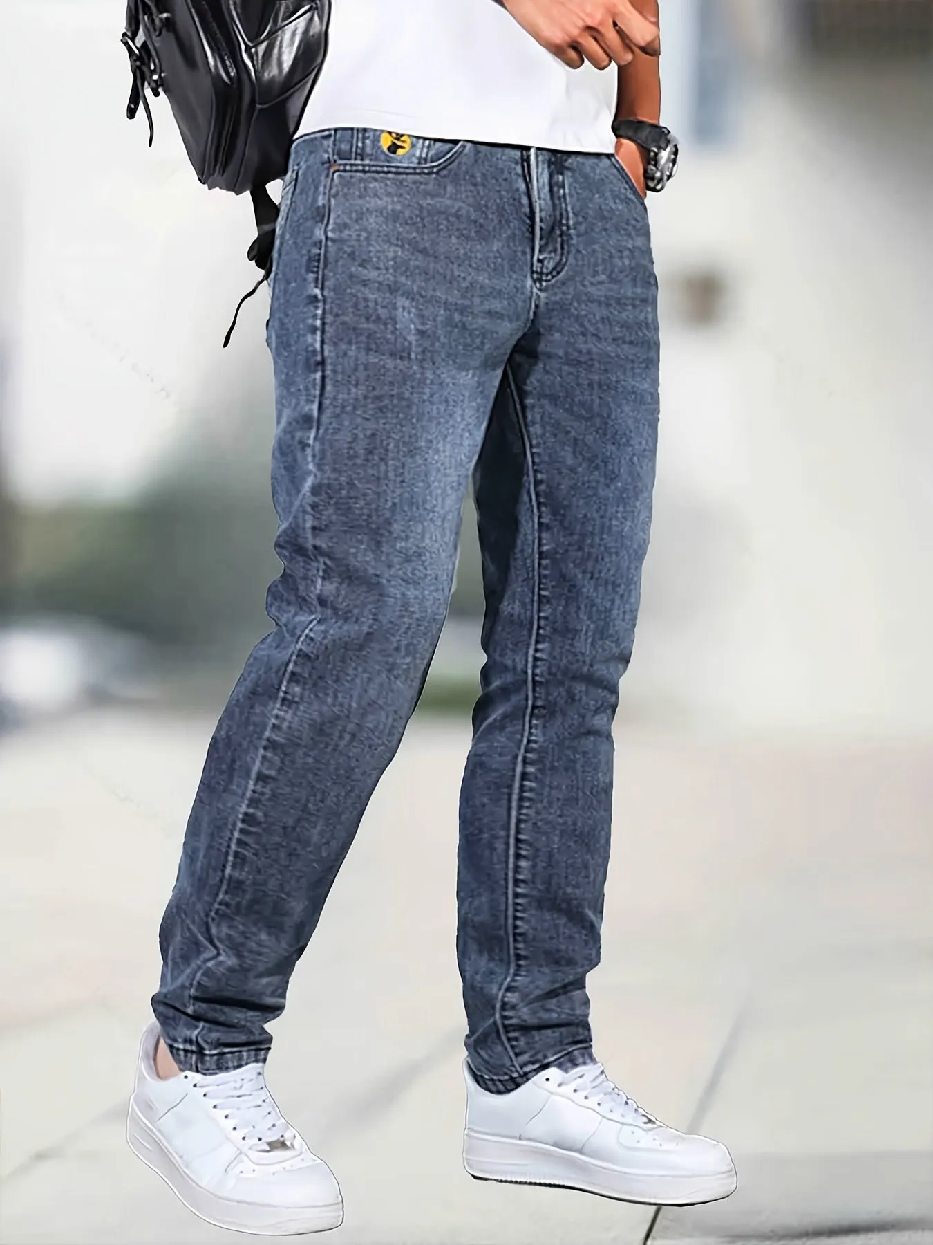 Maxct  Men's Jeans Straight Regular Denim Jeans With Pockets, Men's Outfits