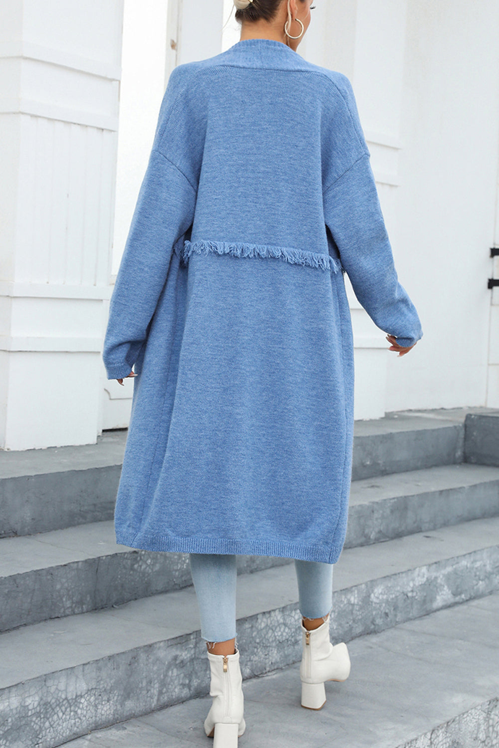 Maxct &Open Front Pocketed Cardigan