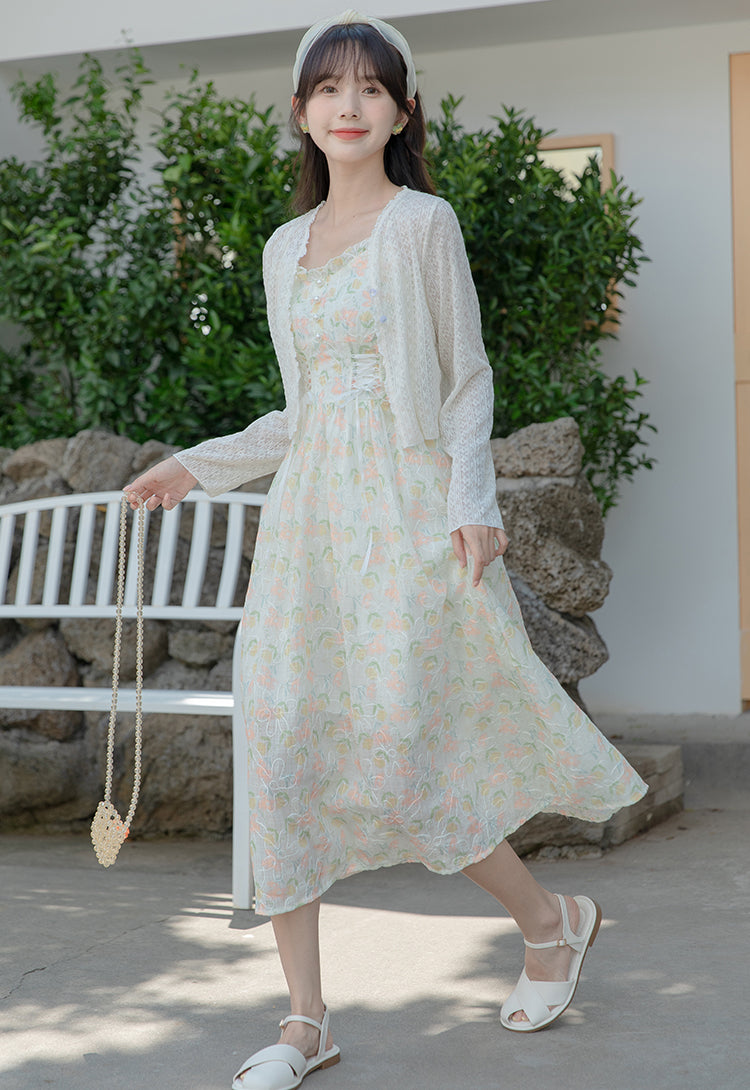 Watercolor Garden Cami Dress Maxct