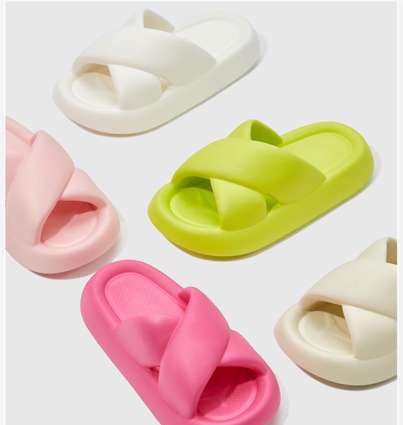 Cross Design Platform Slide Sandals - true-deals-club