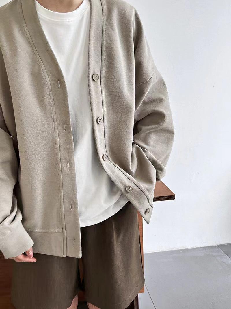 Maxct V neck sweater jacket