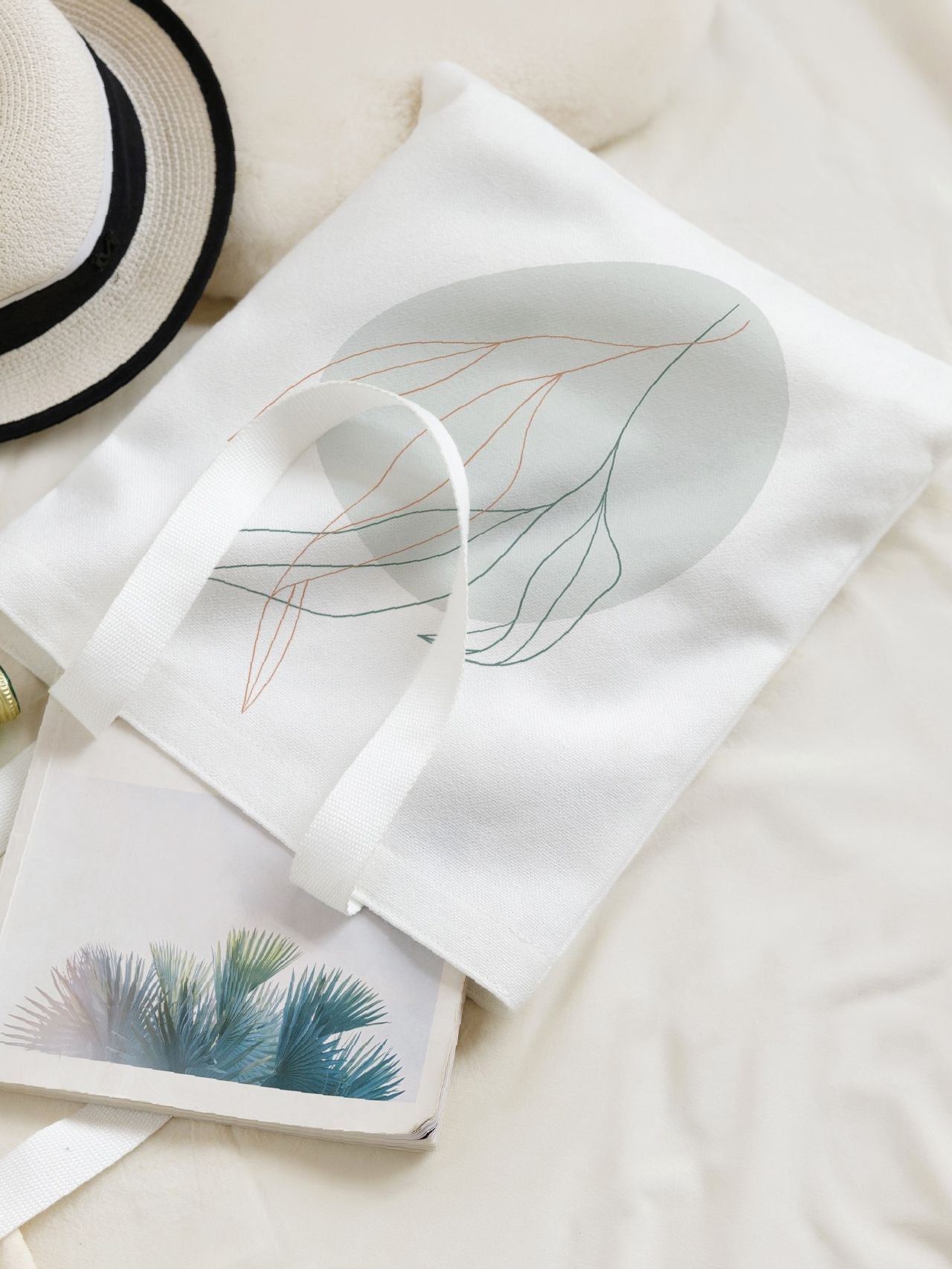 Maxct - Leaf Print Shopper Bag  - Women Tote Bags