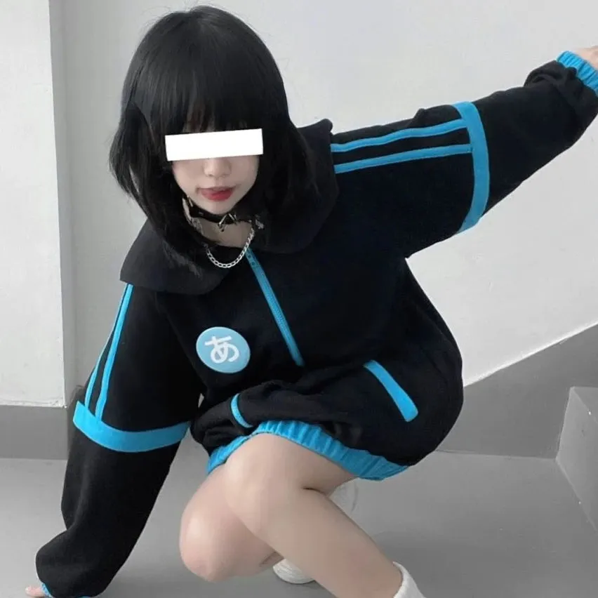Maxct New Japanese Kawaii Jackets Y2K Women Cute Oversized Sweatshirt Preppy Outwear Harajuku Grunge Fairy Clothes Chaquetas Mujer