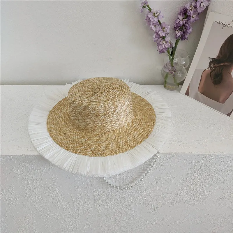 Maxct Sun Hat Fashion Wind Straw Women's Burrs Straw Hat