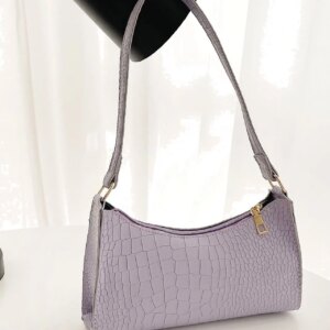 Bag For Love - Crocodile Embossed Baguette Bag - Women Maxct Bags
