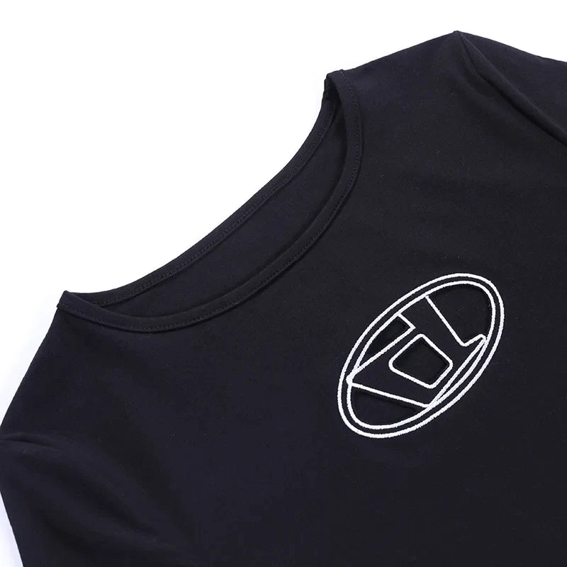 Maxct Summer Dress For Women Y2k Clothing Short Sleeve Mini Sexy Streetwear Hollow Out Black Vestido Feminino One Piece Outfits
