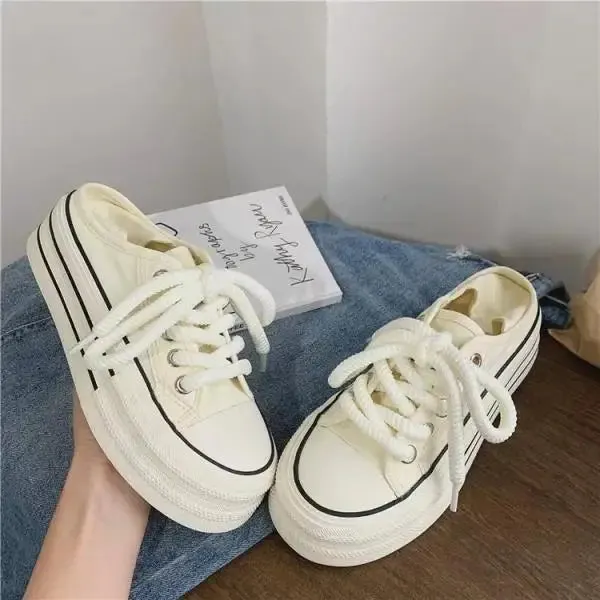 Shoes for Teen Girls Canvas Platform Sneakers Maxct