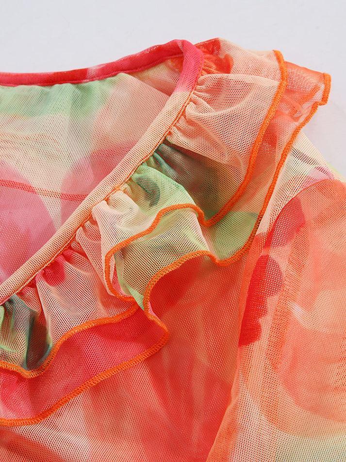 Maxct Plunge V Neck Chiffon Blouse