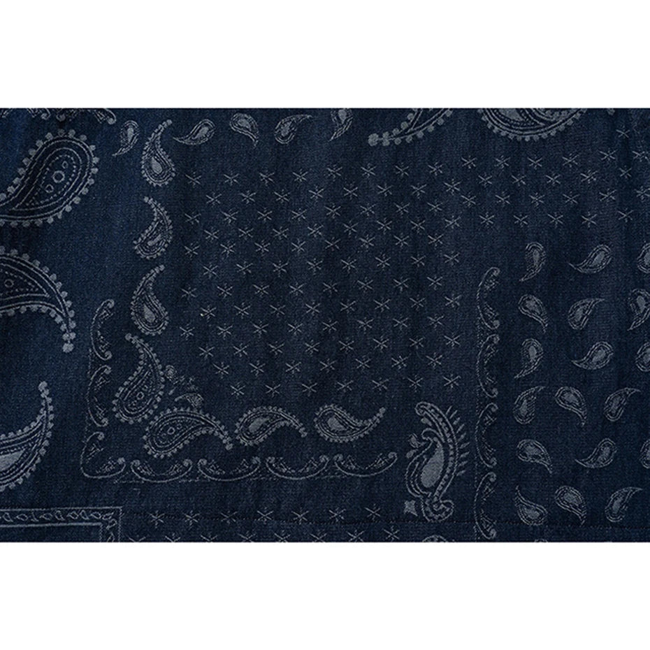 Maxct &Paisley Hooded Denim Jacket