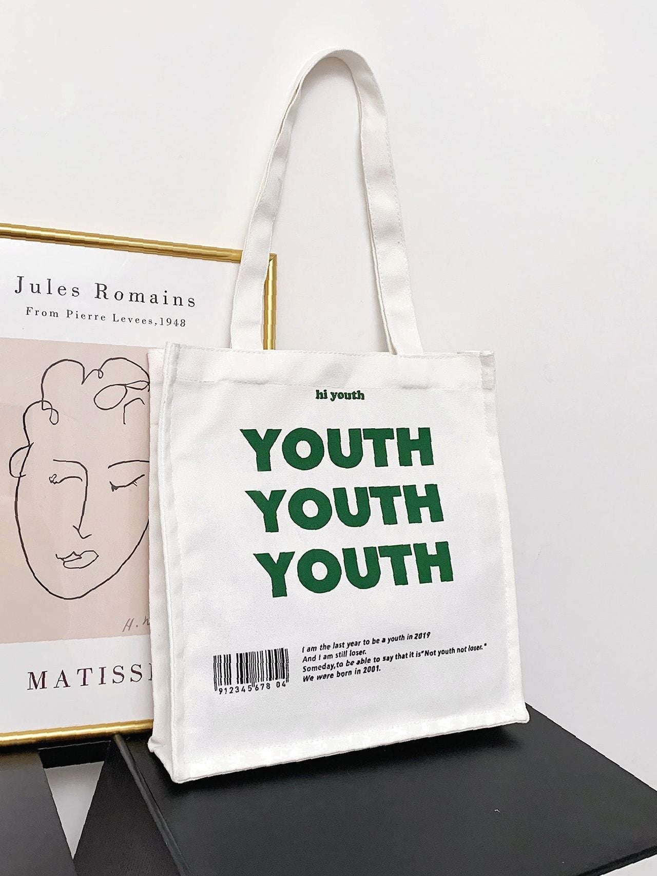 Maxct - Letter Graphic Tote Bag  - Women Tote Bags