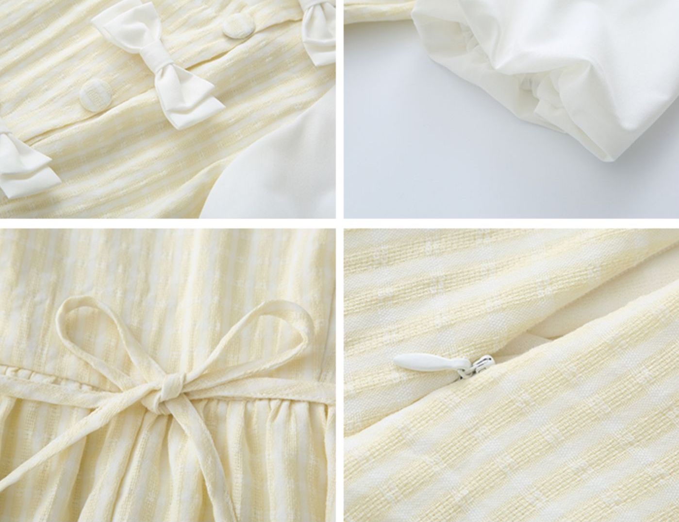 Gingham Bows Twofer Dress Maxct