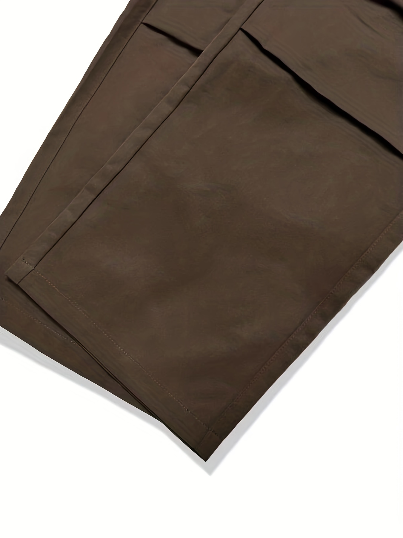 Men's Casual Cargo Pants, Regular Multi Pocket Waist Drawstring Work Pants For Outdoor Activities