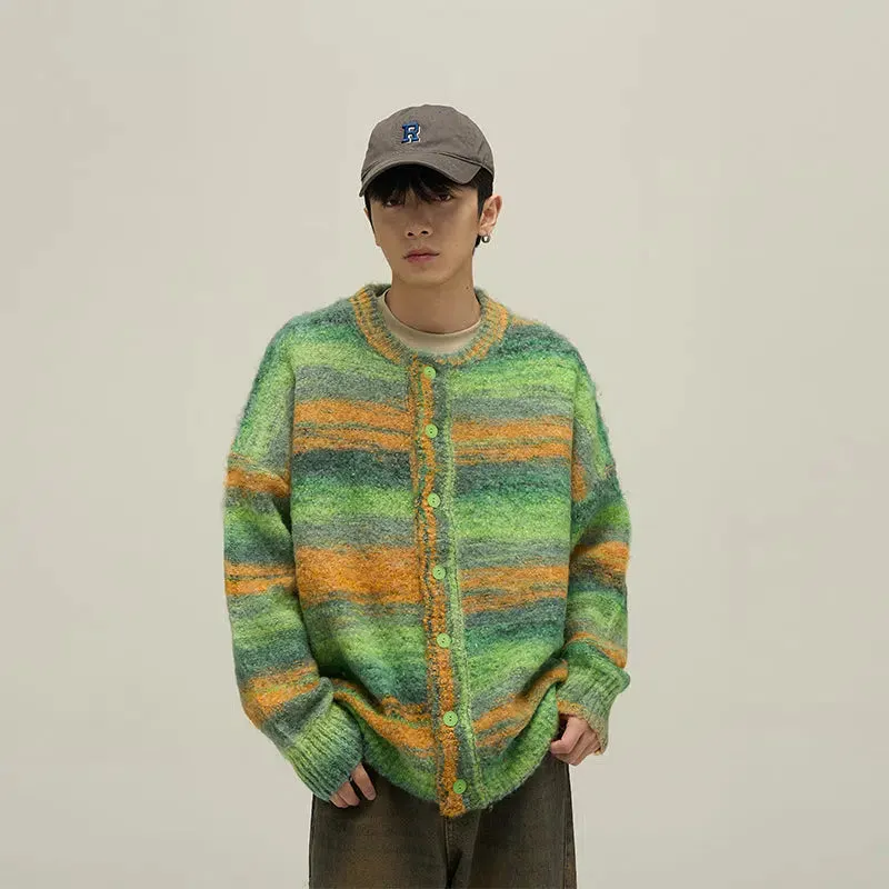 Maxct Vintage Striped Cardigan Sweater
