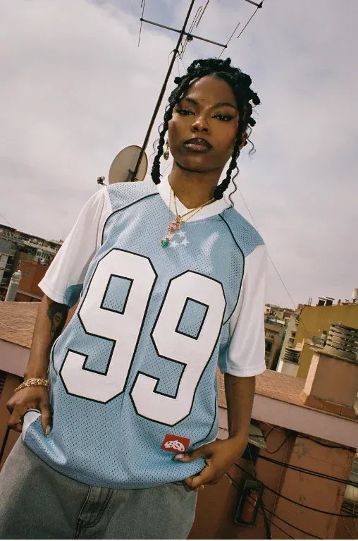Y2K Retro American Casual Hip-hop Splicing Clothing Vintage Aesthetic Gothic Fashion Sports High Street Jersey T-shirt Man