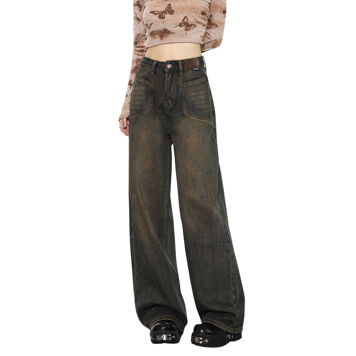 Basic Things Brown Jeans Maxct
