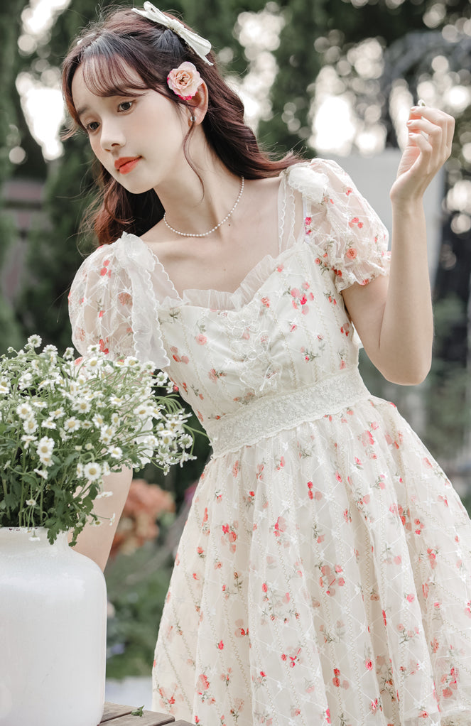 Dainty Rose Petticoat Mini Dress Maxct