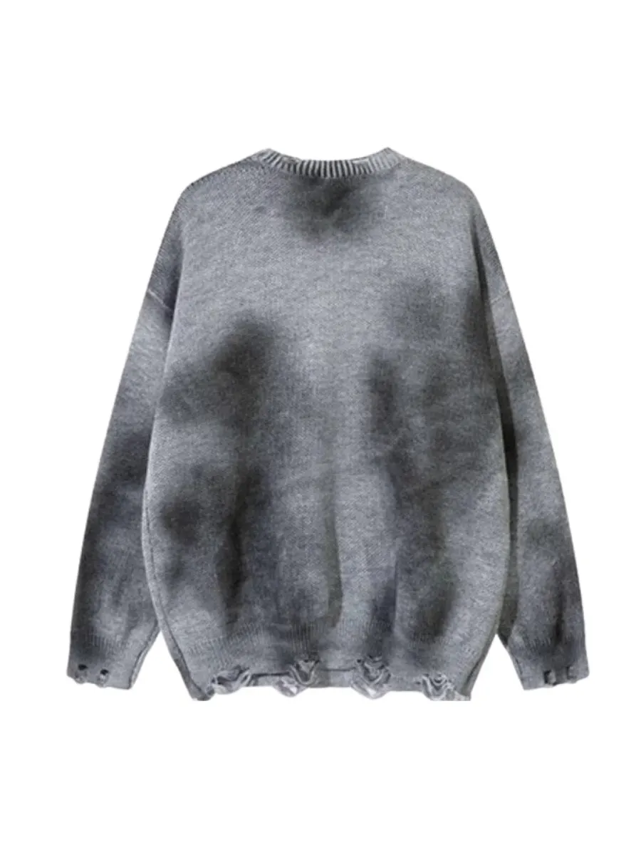 Maxct [Mz]broken Holes Sweater Na1474