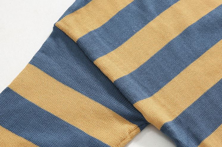 Maxct 5506 Knitted Striped Round Neck Sweater