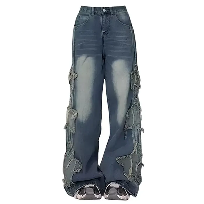 Side Stripe Star Jeans Maxct