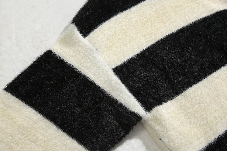 Maxct 5566 Knitted Stripe Pullover Sweater