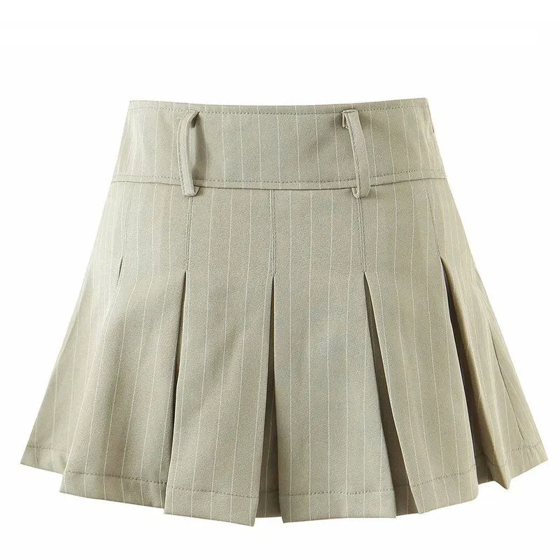 Baby Lies Striped Pleated Skirt Maxct