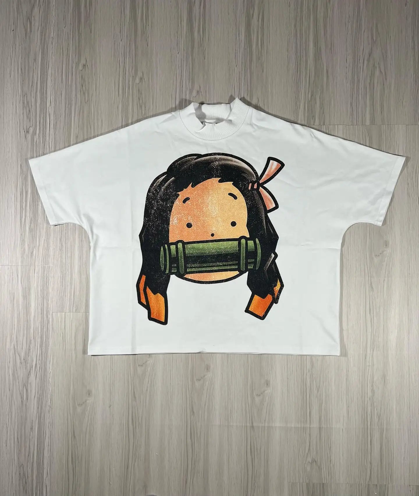 Maxct Y2K Fashion Clothes Harajuku Cartoon Character Graphic Printed T Shirt Casual Drop Sleeves Cotton Oversized T Shirt Mens Womens 1017