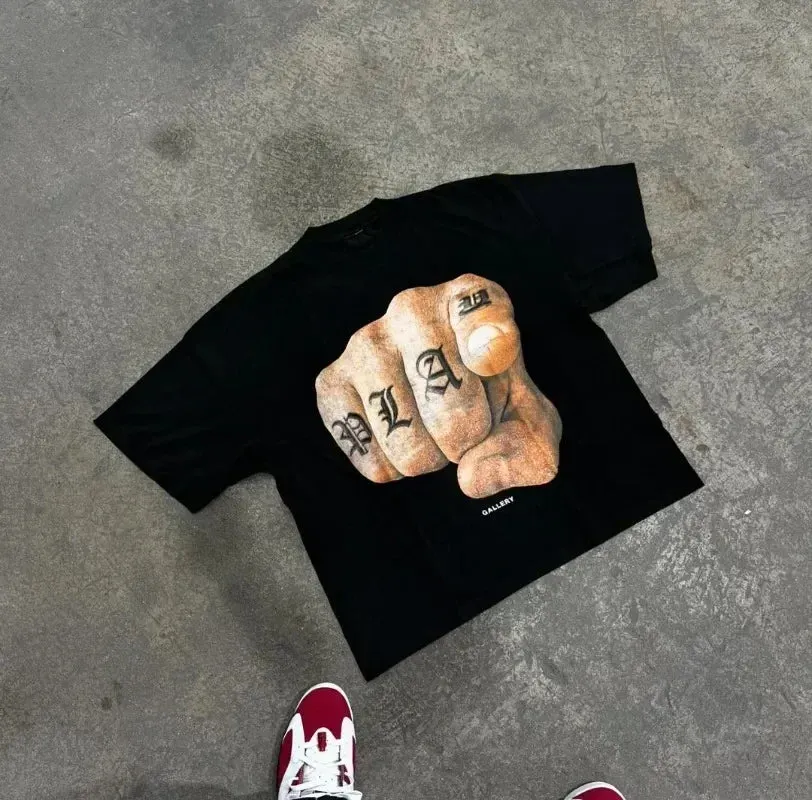 Maxct Oversized T Shirt Summer Men American Retro Y2K Casual Cotton Hip Hop Round Neck Short Sleeve Streetwear Trendy Design Prints
