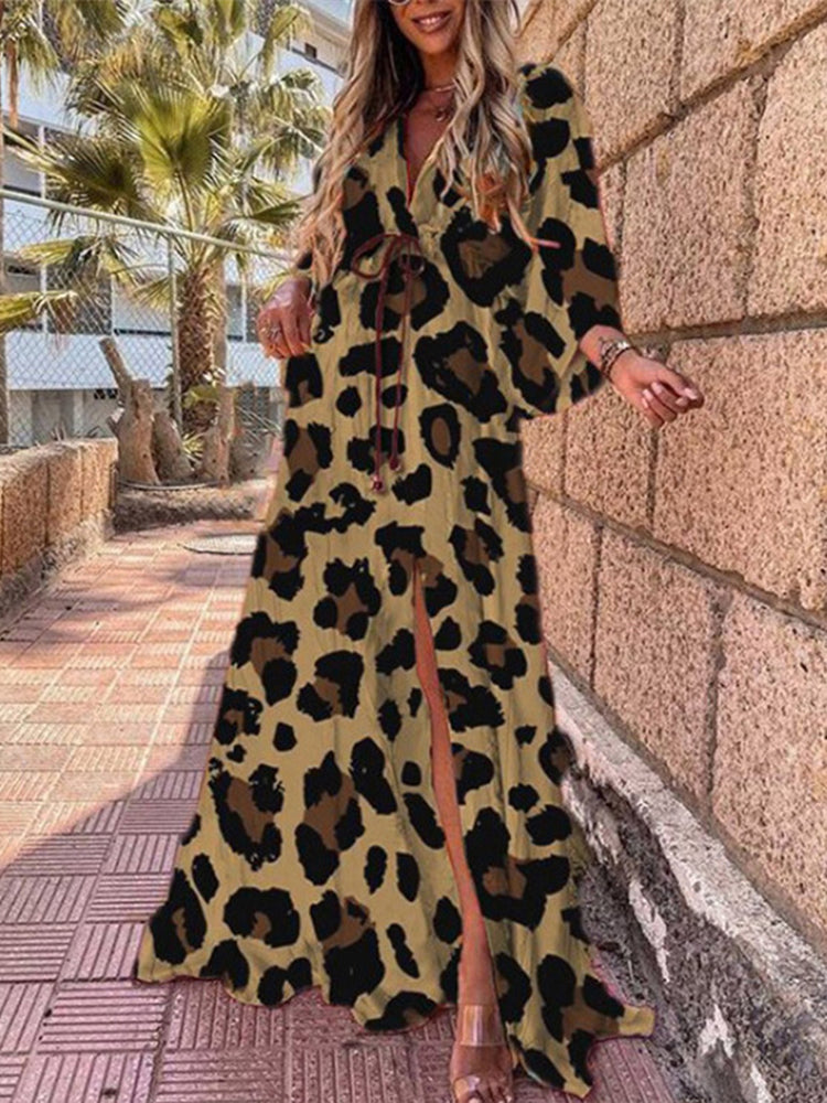 Printed Lace Beach Dress Maxct