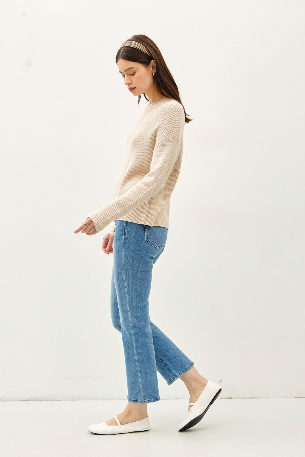 Maxct &Be Cool Round Neck Long Sleeve Sweater